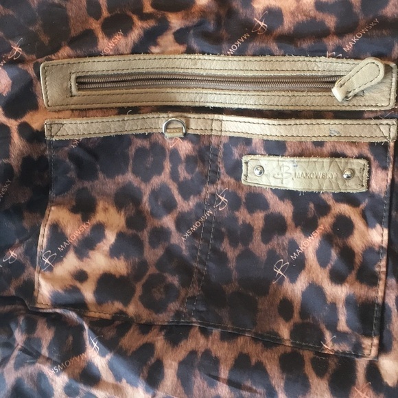 - B. Makowsky Vintage Leather Patchwork Large Bag. P/A1021/ - Picture 9 of 14